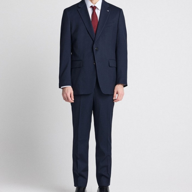 [STCO] 남성 Tech-Poly 사방스판 에센셜 수트 세트 클래식핏 인디고
