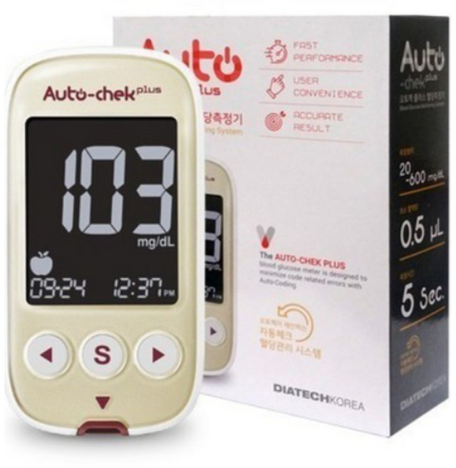 오토첵 혈당 측정기 + 시험지 110매 +채혈침100개 + 알콜솜200매*, 1개