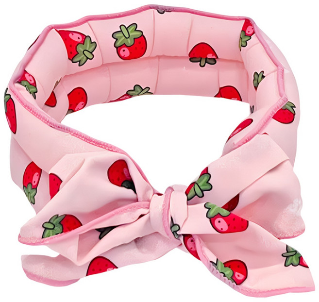 펫프닝 반려동물 강아지 스카프 산책용품 쁘띠스카프, 딸기, 1개