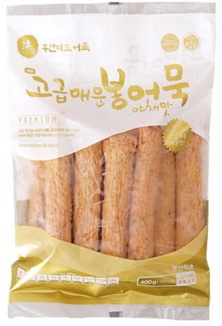 미도식품 고급 매운 봉어묵 야채맛(땡보) 400g 어묵 + 더메이런알콜티슈, 1개