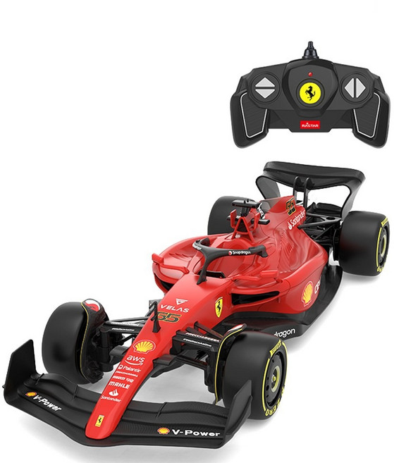 F1RC카 알씨카 페라리 레이싱카 무선조종자동차 어린이 F1 RC카, 1개, 1:18 페라리 F1
