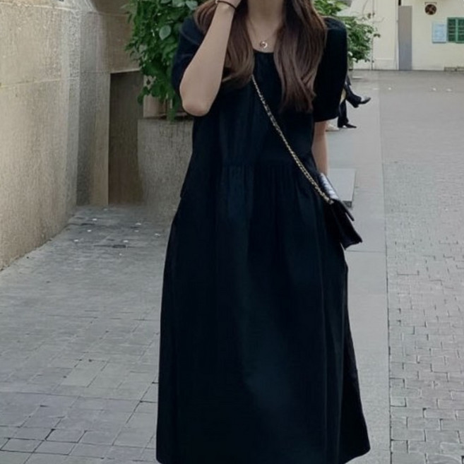 슬루아 키작녀 임산부 원피스 임부복 루즈핏 산모 외출복