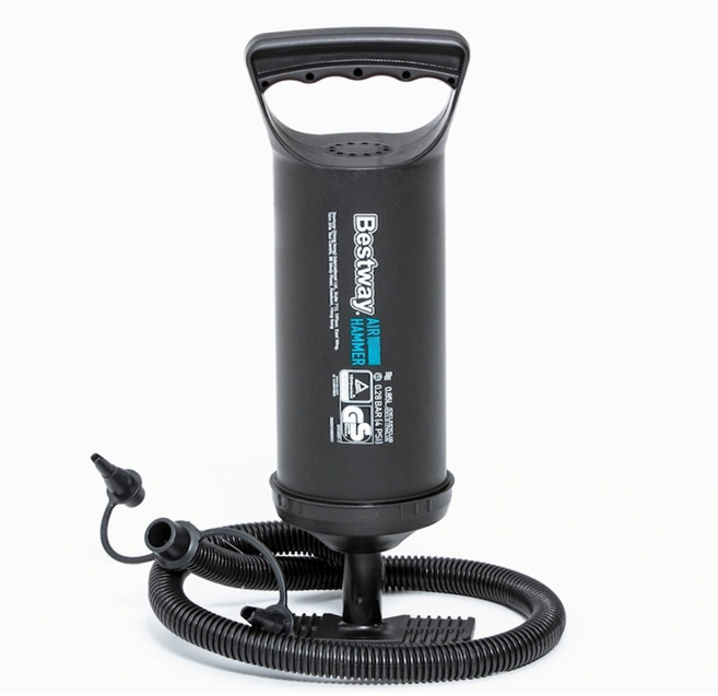 베스트웨이 에어 해머 850 중형 펌프 휴대용 튜브 매트 공기 주입기, 1개