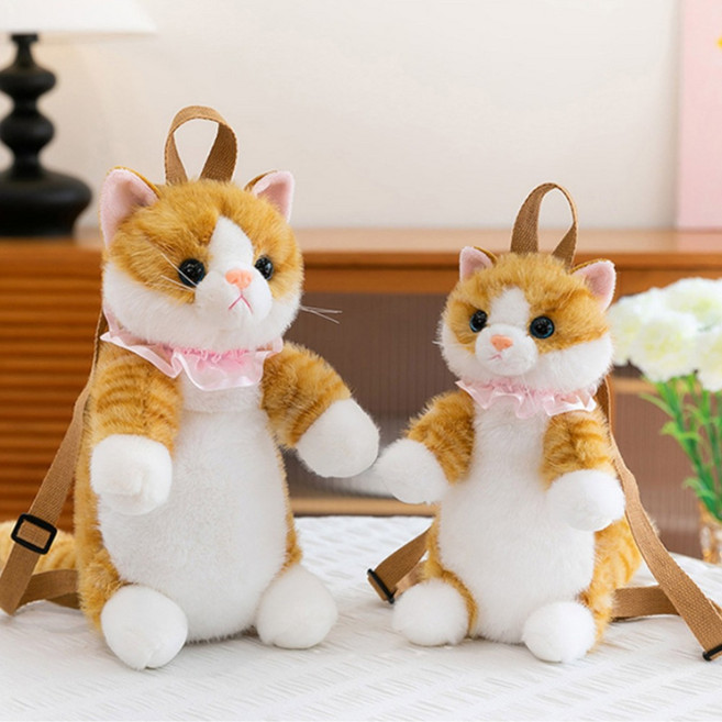 근이몰 고양이 인형 가방 귀여운 캐릭터 미니 백팩 크로스백 데일리 패션 배낭