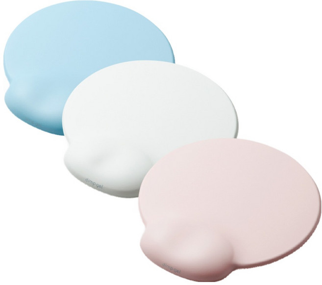 엘레컴 엑스젤 dimp gel 손목보호 마우스 패드 MP-DG01, 1개, 핑크