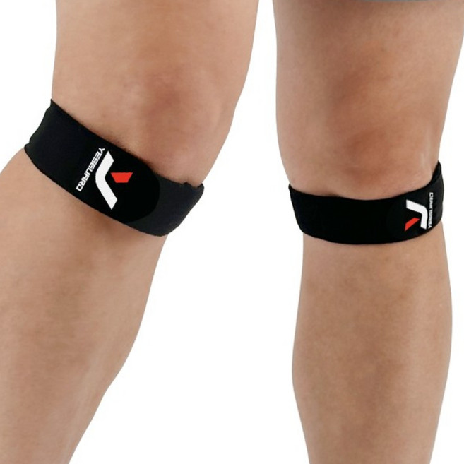 예스가드 집중압박 슬개골 무릎보호대, 블랙, 2개