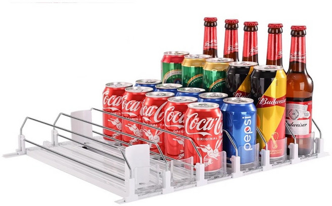 냉장고 자동 캔 음료 디스펜서 정리함 3단 4단 5단, 31cm, 3칸, 1개