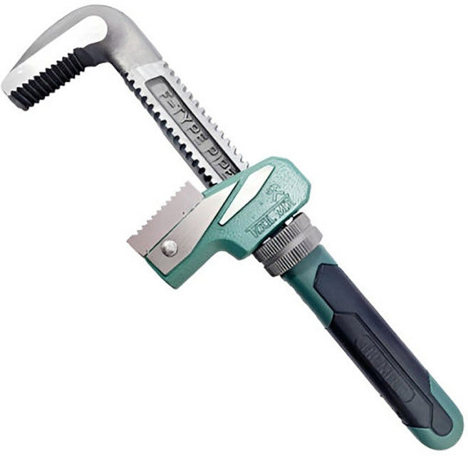 툴믹스 모터렌치+파이프렌치 모파렌치 TM-MP80 몽키 렌치 스패너 수도관 모파렌치 만능, 1개