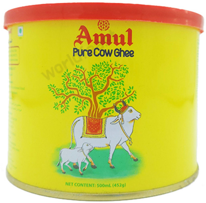 Amul Cow Pure Ghee butter 아뮬 카우 퓨어 기버터, 452g, 1개