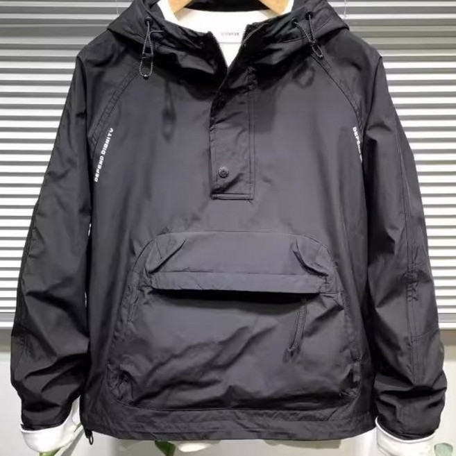 THE G&G남녀공용 봄.가을용 후드 반집업 트레이닝 운동복 바람막이