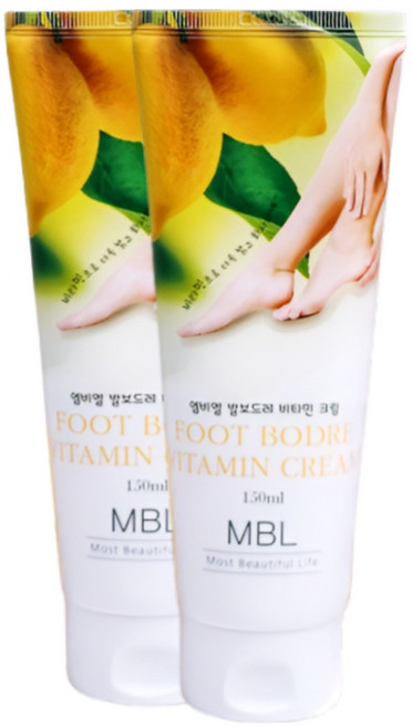 MBL 각질케어 비타민 풋케어 풋크림, 150ml, 1개, 2개입