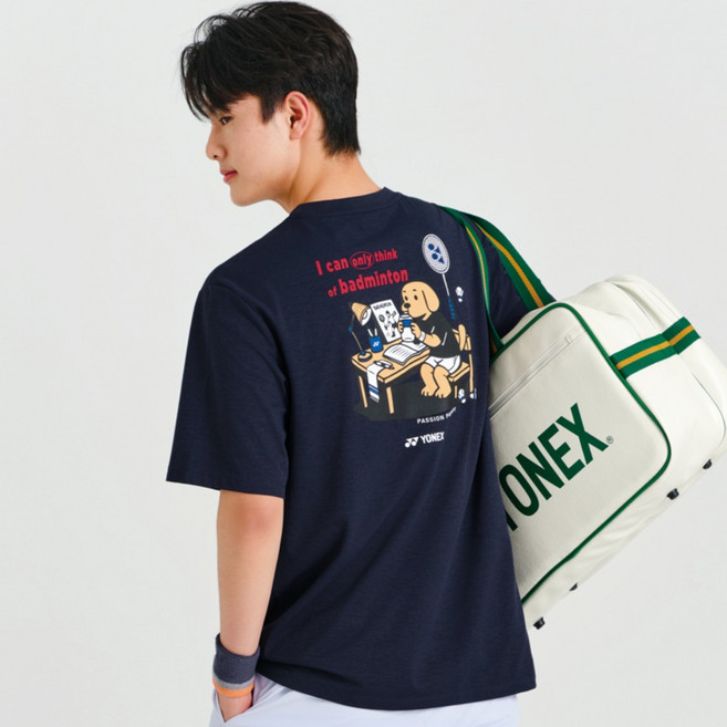 요넥스 티셔츠 261TS058U 남녀공용 오버핏 단체복 배드민턴 상의 오남스포츠