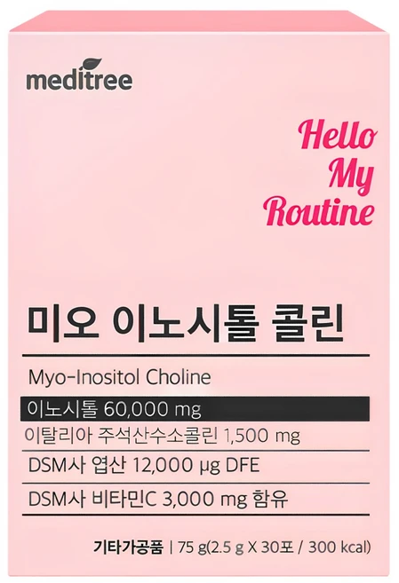 메디트리 미오 이노시톨 콜린, 75g, 3개 - 쿠팡