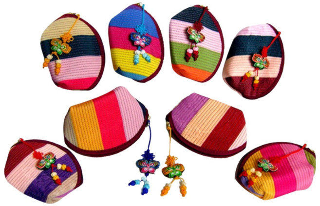 (주)파앤카코리아 전통 누비 지갑 카드 동전지갑