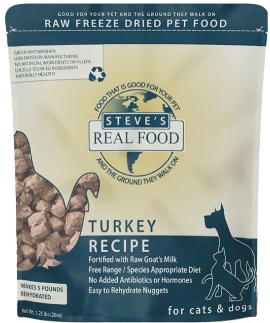 스티브스리얼 동결건조사료 칠면조 566g, 1개 - 쿠팡