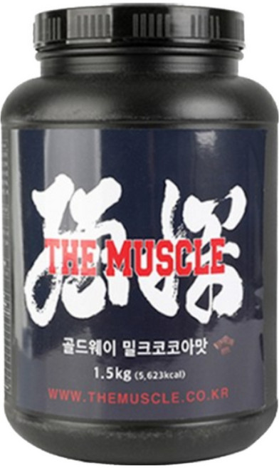 더머슬 골드웨이 단백질보충제, 바나나우유맛, 1개, 1.5kg