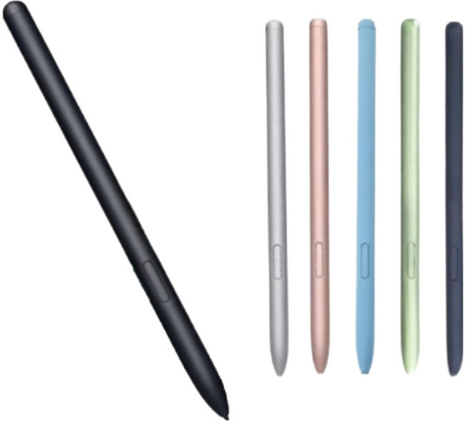 갤럭시탭 전용 S펜 호환용 태블릿 스마트폰 노트 터치펜 구몬학습 밀크티펜, 1개, 블랙