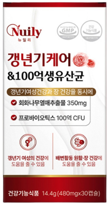 여성 갱년기유산균 100억 생유산균 식약청인증 / [옵션선택] 갱년기 유산균 yt1 메노락토 휘게라이프, 3개, 30정