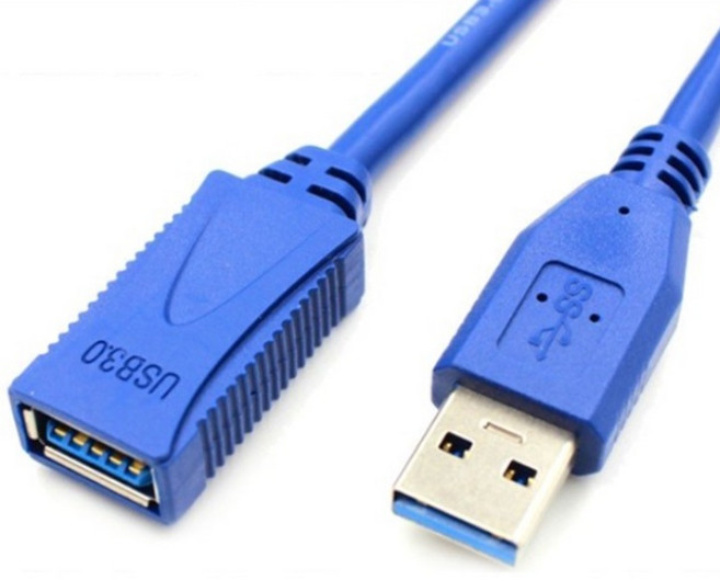 USB 3.0 公對母延長線 1米, 藍色公母 2.0M, 1個, 原廠3.0延長線