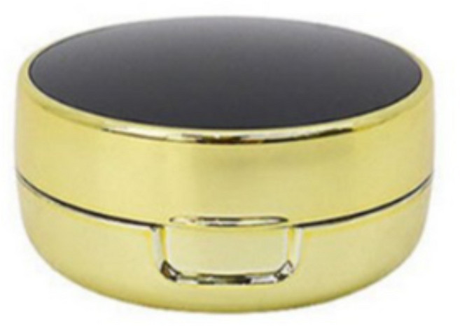 diy 쿠션공병 파운데이션 소분 미니 에어 쿠션 용기 팩트 케이스, 팩트블랙 01728LDPC, 1개