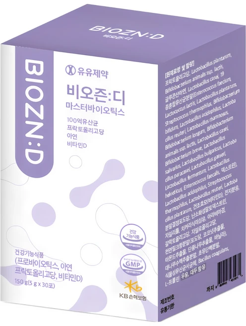 비오즌디 마스터바이오틱스 신생아 아기 유아 키즈 어린이 임산부 변비 유산균 비타민D 아연, 150g, 3개 - 쿠팡