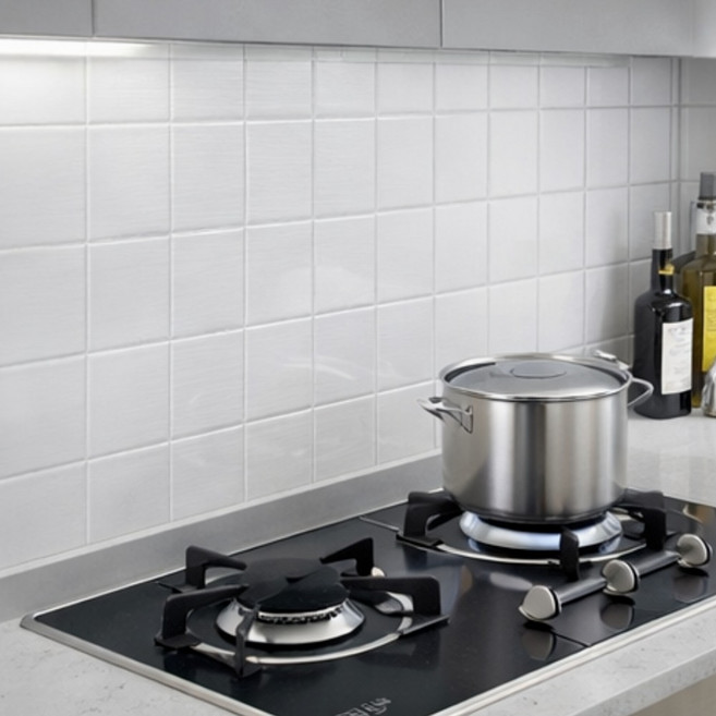 MIRRA 정전기 부착식 주방 기름튐 방지 가스레인지 벽 오염방지 투명 시트지, 1개