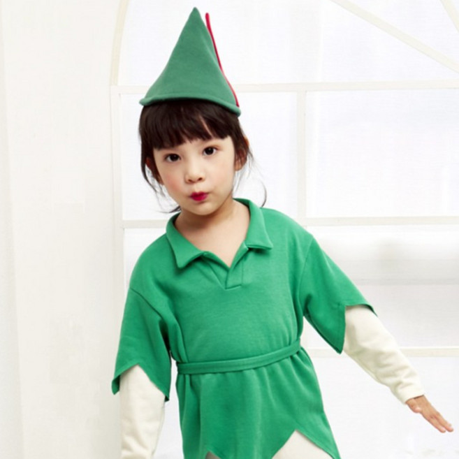 무지개나무 유아동 할로윈 코스튬 피터팬 모자세트