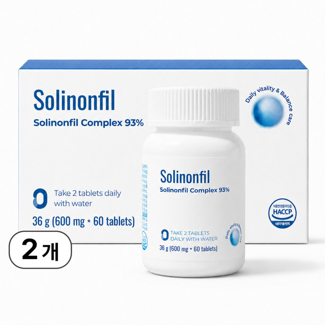 5위 - [공식] 솔리논필 Solinonfil Complex, 2개, 60정