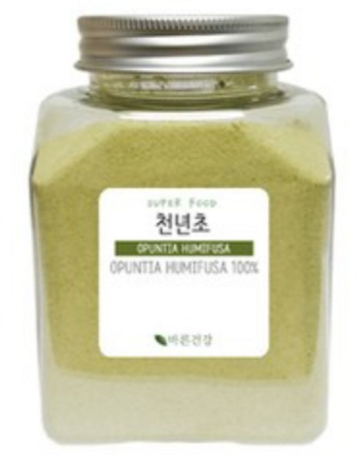 바른건강 천년초가루100% 손바닥선인장 줄기가루 천년초분말, 180g, 2개