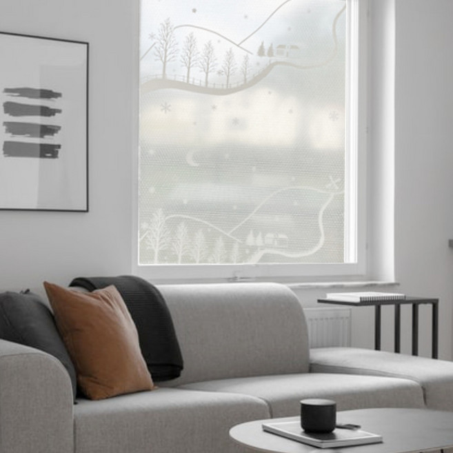 물없이 붙이는 노워터 6중 7중 더블단열뽁뽁이 단열에어캡, 투명 고요한오솔길, 1개