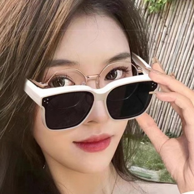 선글라스 안경위에 쓰는 편안한 덮경 남녀공용 선글라스, 아이보리, 1개