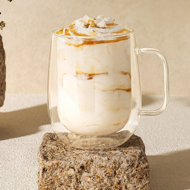 몬즈 더블월 내열유리 이중컵 피에노 500ml 2P, 피에노_500ml, 1개
