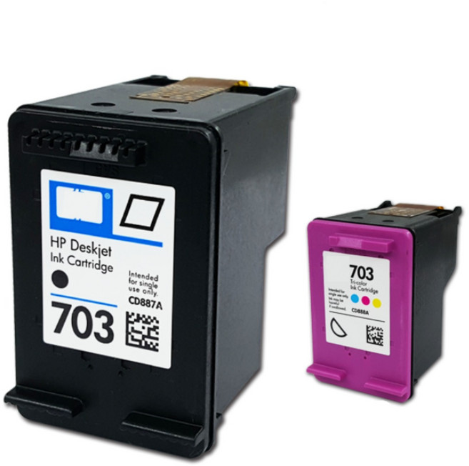 HP 703 HP 재생잉크, 검정, 1개