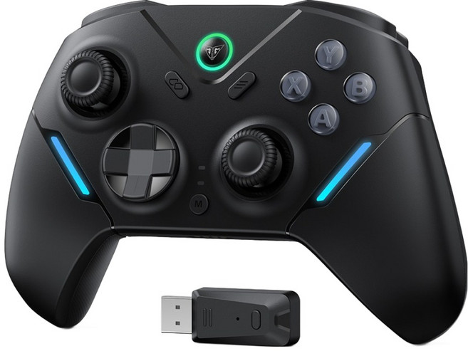 JAMJAKE 무선 게임패드 JXPro 컨트롤러 홀센서 PC 스위치 모바일 호환 저지연 조이스틱, 1개, JXPro-블랙