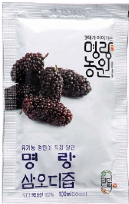 [명랑드림]유기농 명인이 직접 키운 100% 진한 오디즙 30포 (실속형/선물세트), 실속형 (100ml x 30포 x 1박스)