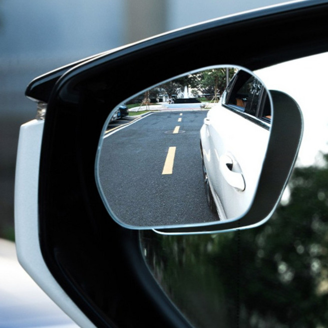 뉴에이지79 자국없는 흡착식 미러 초보운전 운전가이드 사각지대 사이드미러 전차종, 2개, 실버전차종