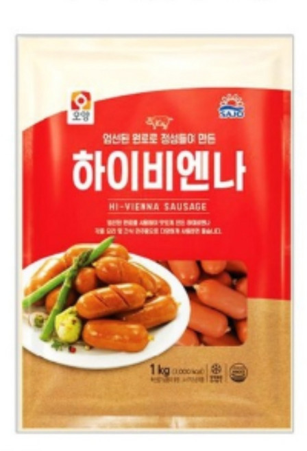 사조 오양 하이비엔나1KG, 1kg, 6개