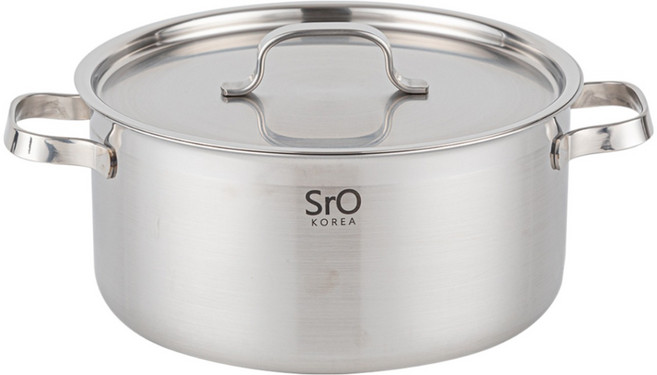 홈셰프 SrO 국산 통삼중 스텐 304 냄비 편수 양수 전골 IH 인덕션 겸용, 통3중, 22양수, 1개