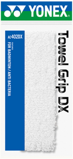 요넥스 타올그립 AC402DX 배드민턴 라켓 타월 그립, 화이트, 6개