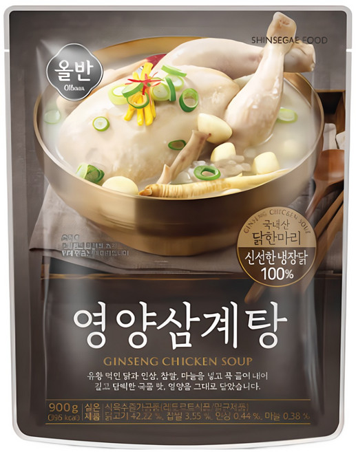 신세계 올반 영양삼계탕3팩2 7kg, 3개, 900g