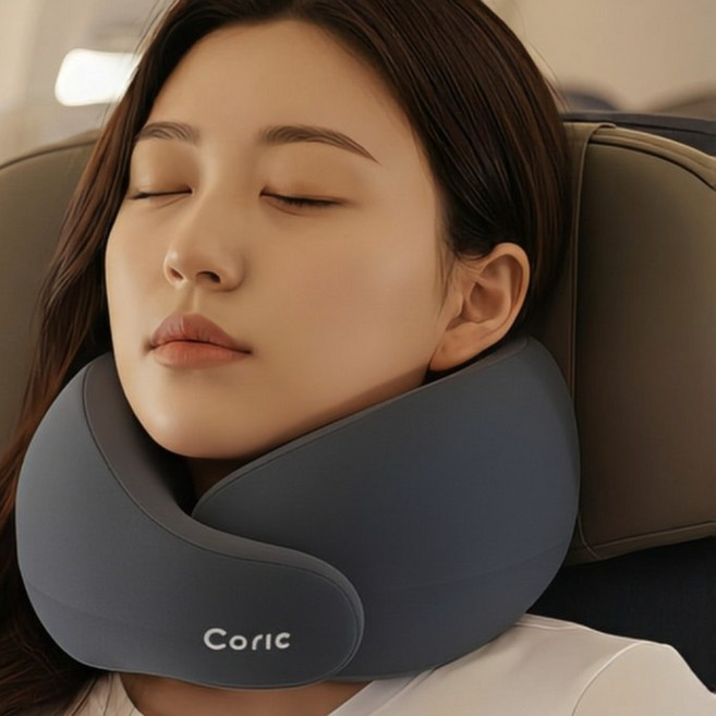 코릭 프리미엄 트래블 라운드형 목베개 여행필수템