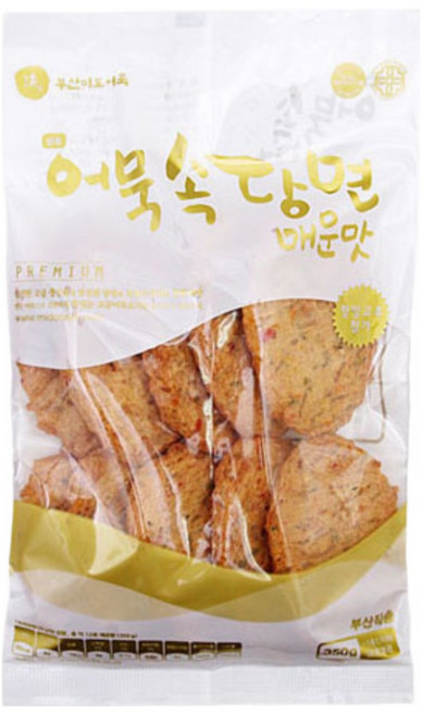 미도식품 어묵속 당면 매운맛(당면) 350g 어묵 + 더메이런알콜티슈, 1개