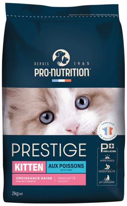 프레스티지 캣 키튼 어린 성장기 소화잘되는 고양이 사료, 닭, 1개, 2kg