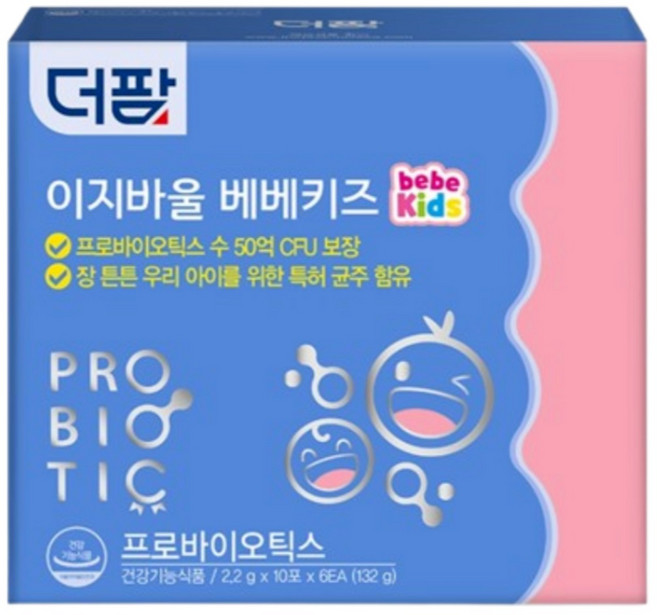 더팜 이지바울 베베키즈 프로바이오틱스 60포, 1개, 60회분