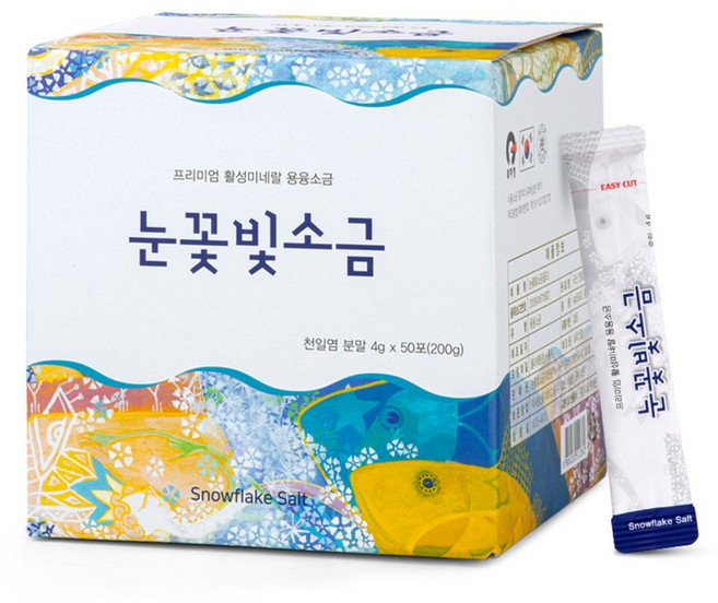 눈꽃빛소금 1200도 미네랄 용융소금 알칼리 휴대용 스틱, 200g, 1개