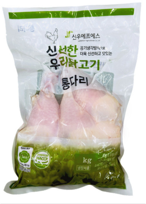 신우에프에스 국내산 냉장 통다리 통닭다리 장각, 1kg, 1개