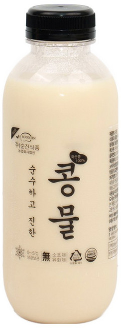 100%국산 수제로 만든 전라도청년 진한 백태 콩물, 2개, 1L