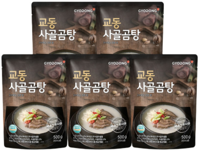 교동식품 사골곰탕, 500g, 18개