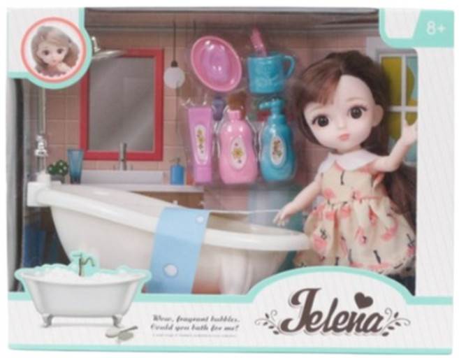 옐레나 관절인형 줄리엣 (바스룸), 1개, 골드,그레이,핑크,블랙외, 18cm