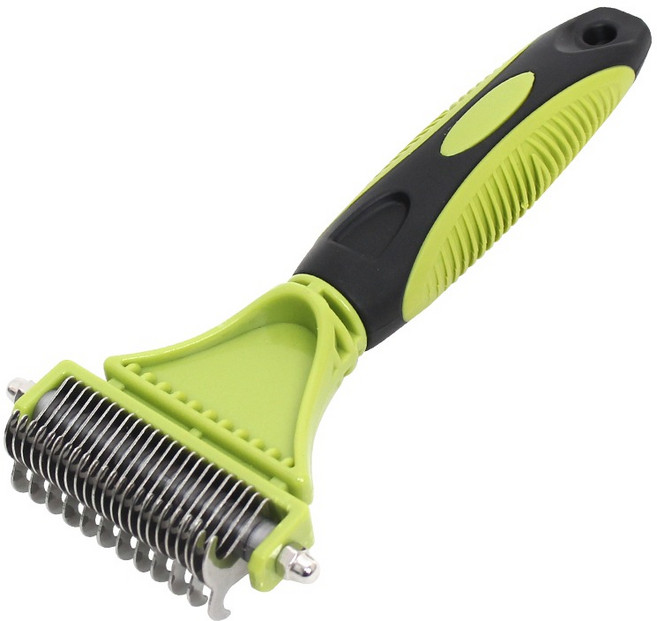 모가펫 반려동물 엉킨털제거 브러쉬 MOP-010, 1개, 그린 S (8.5 cm)